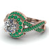 Unique Diamond Halo Engagement Ring - Jessica No. 17 image 3