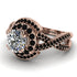 Unique Diamond Halo Engagement Ring - Jessica No. 32 image 3