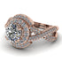 Unique Diamond Halo Engagement Ring - Jessica No. 2 image 3