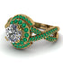 Unique Diamond Halo Engagement Ring - Jessica No. 16 image 3