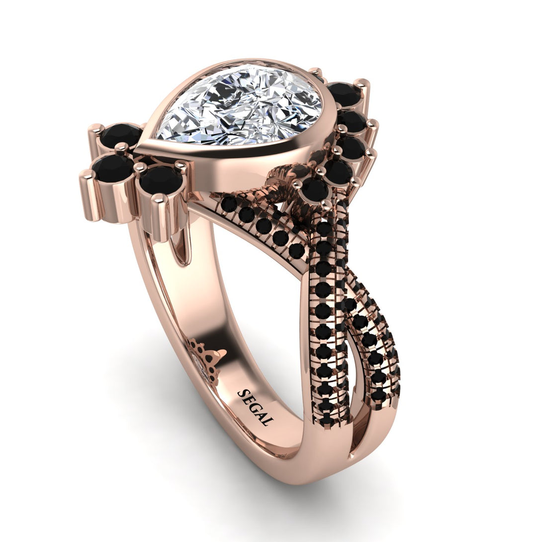 Unique Pear Cut Diamond Ring - Dorothy No. 32