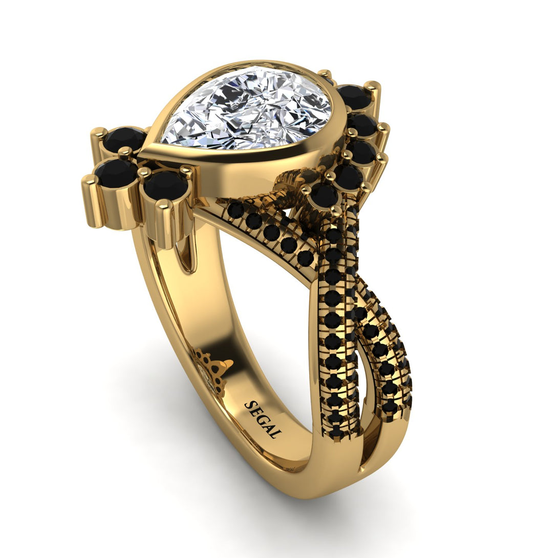 Unique Pear Cut Diamond Ring - Dorothy No. 31