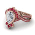 Unique Pear Cut Diamond Ring - Dorothy No. 47 image 3