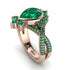 Unique Pear Cut Emerald Ring - Dorothy No. 20 image 1