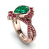 Unique Pear Cut Emerald Ring - Dorothy No. 50 image 1