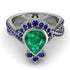 Unique Pear Cut Emerald Ring - Dorothy No. 66 image 2