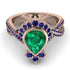 Unique Pear Cut Emerald Ring - Dorothy No. 65 image 2
