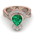 Unique Pear Cut Emerald Ring - Dorothy No. 5 image 2