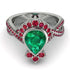 Unique Pear Cut Emerald Ring - Dorothy No. 51 image 2