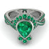 Unique Pear Cut Emerald Ring - Dorothy No. 21 image 2