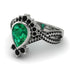 Unique Pear Cut Emerald Ring - Dorothy No. 36 image 3