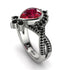 Unique Pear Cut Ruby Ring - Dorothy No. 42 image 1