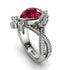 Unique Pear Cut Ruby Ring - Dorothy No. 12 image 1