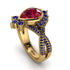 Unique Pear Cut Ruby Ring - Dorothy No. 70 image 1