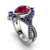 Unique Pear Cut Ruby Ring - Dorothy No. 72 image 1
