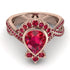 Unique Pear Cut Ruby Ring - Dorothy No. 56 image 2