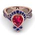 Unique Pear Cut Ruby Ring - Dorothy No. 71 image 2