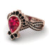 Unique Pear Cut Ruby Ring - Dorothy No. 41 image 3
