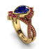 Unique Pear Cut Sapphire Ring - Dorothy No. 58 image 1