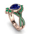 Unique Pear Cut Sapphire Ring - Dorothy No. 29 image 1