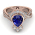 Unique Pear Cut Sapphire Ring - Dorothy No. 14 image 2