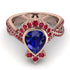 Unique Pear Cut Sapphire Ring - Dorothy No. 59 image 2