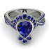 Unique Pear Cut Sapphire Ring - Dorothy No. 75 image 2
