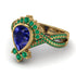 Unique Pear Cut Sapphire Ring - Dorothy No. 28 image 3
