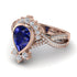 Unique Pear Cut Sapphire Ring - Dorothy No. 14 image 3
