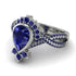 Unique Pear Cut Sapphire Ring - Dorothy No. 75 image 3