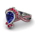 Unique Pear Cut Sapphire Ring - Dorothy No. 60 image 3