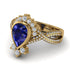 Unique Pear Cut Sapphire Ring - Dorothy No. 13 image 3