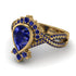 Unique Pear Cut Sapphire Ring - Dorothy No. 73 image 3