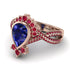 Unique Pear Cut Sapphire Ring - Dorothy No. 59 image 3