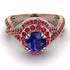 Unique Sapphire Halo Engagement Ring - Jessica No. 59 image 2