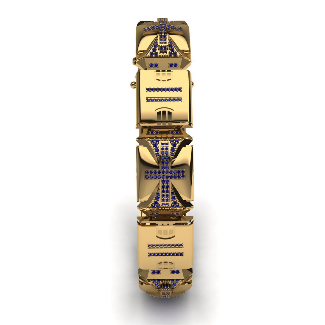 Unique Sapphire Men Bracelet - Gary No. 13