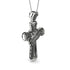 Unique Swirling Black Diamond Cross Pendant - Patrick No. 9 image 2