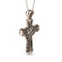 Unique Swirling Black Diamond Cross Pendant - Patrick No. 8 image 2