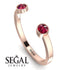 Upside Down Diamond Open Ruby Ring - Melody No. 11 image 2
