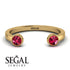 Upside Down Diamond Open Ruby Ring - Melody No. 10 image 6
