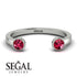 Upside Down Diamond Open Ruby Ring - Melody No. 12 image 6
