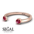 Upside Down Diamond Open Ruby Ring - Melody No. 11 image 3