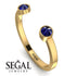 Upside Down Diamond Open Sapphire Ring - Melody No. 13 image 2