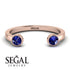 Upside Down Diamond Open Sapphire Ring - Melody No. 14 image 6