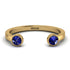 Upside Down Diamond Open Sapphire Ring - Melody No. 13 image 1