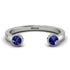 Upside Down Diamond Open Sapphire Ring - Melody No. 15 image 1