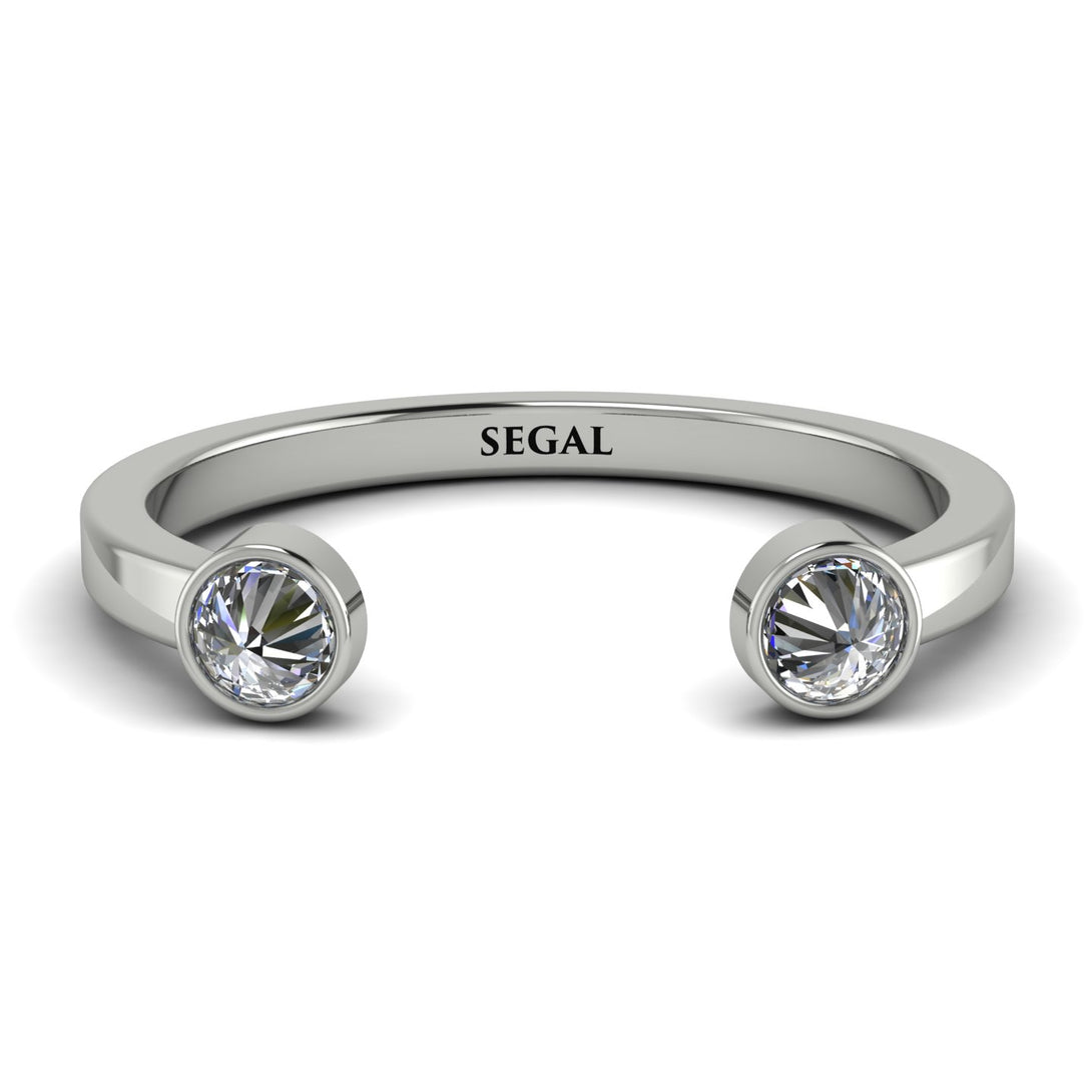 Upside Down Diamond Open Diamond Ring - Melody No. 3