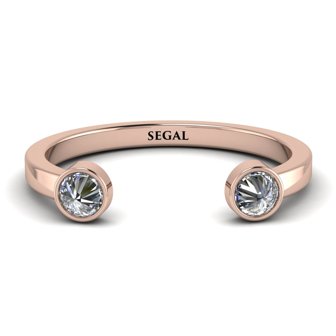 Upside Down Diamond Open Diamond Ring - Melody No. 2