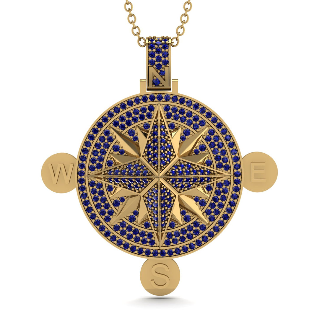 Wind Rose Sapphire Pendant - Gregory No. 13