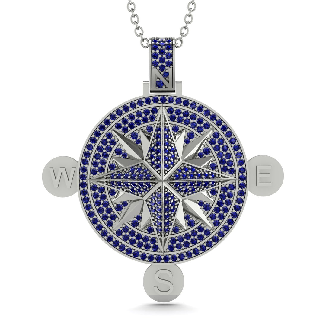 Wind Rose Sapphire Pendant - Gregory No. 15